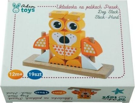 Adam Toys Dřevěná navlékačka pejsek - obrázek 4