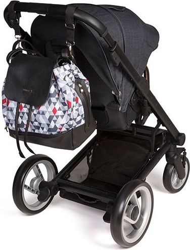BabyOno BabyOno Batoh, taška ke kočárku Prime Uptown - Trojúheníky - obrázek 4