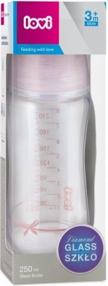 LOVI Lahev LOVI skleněná 250 ml BABY SHOWER holka - obrázek 2