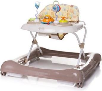 4 BABY Chodítko Steps - hnědé - obrázek 1