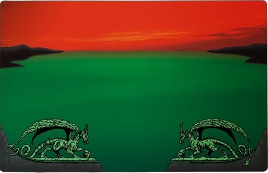 Dragon Shield hrací podložka zeleno-červená - obrázek 1