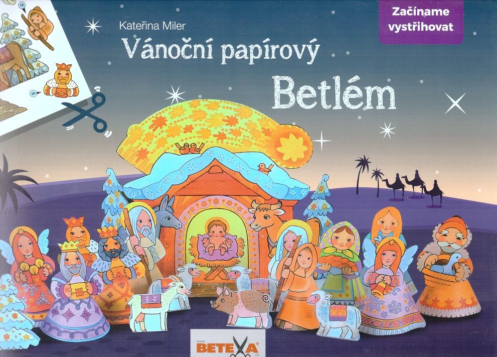 Betlém - vánoční vystřihovánka - obrázek 3