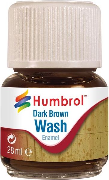 Humbrol Wash Enamel - Dark Brown - tmavě-hnědý efekt - obrázek 1