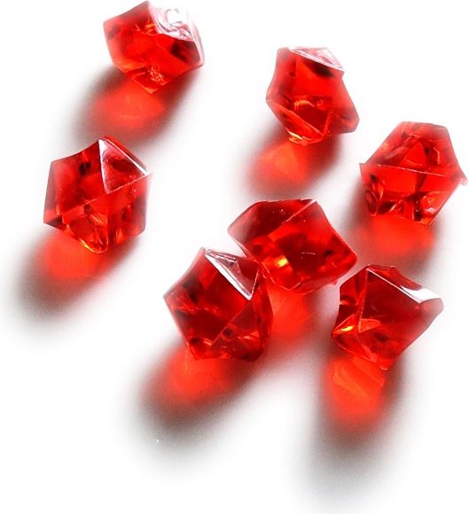 Hrací kameny - krystaly - červené - obrázek 1