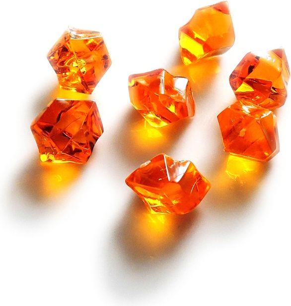 Hrací kameny - krystaly - oranžové - obrázek 1