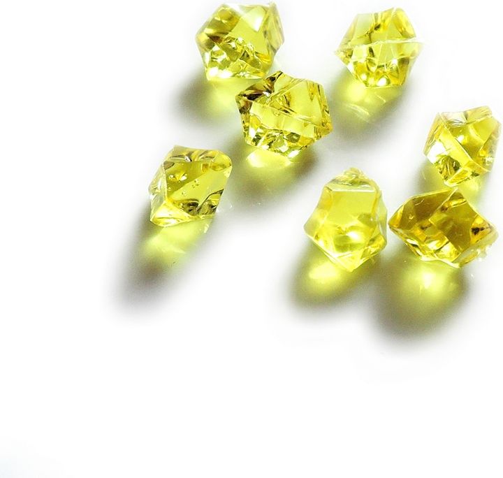 Hrací kameny - krystaly - světle žluté - obrázek 1