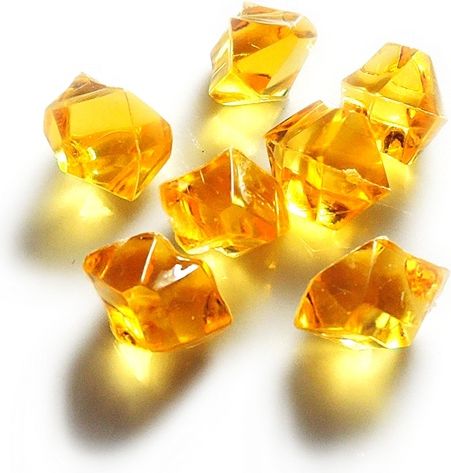 Hrací kameny - krystaly - zlatý jantar - obrázek 1