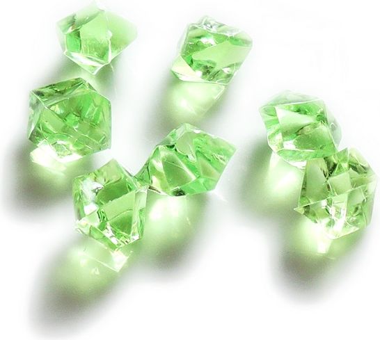 Hrací kameny - krystaly - jarně zelené - obrázek 1