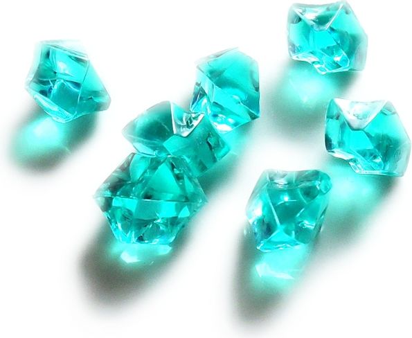 Hrací kameny - krystaly - tyrkysové - obrázek 1
