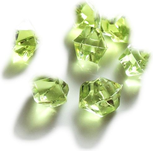 Hrací kameny - krystaly - mechově zelené - obrázek 1