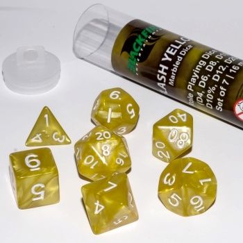 Set 7 RPG kostek v tubě - Flash Yellow - obrázek 1