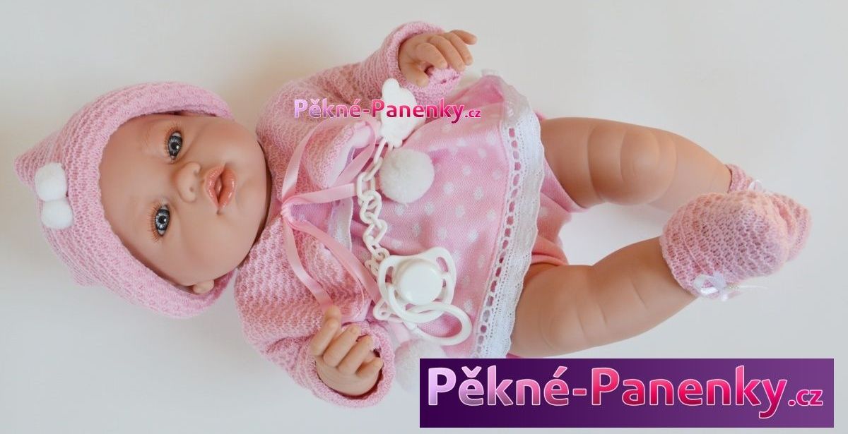 realistické miminko Berbesa Angeles s oblečkem 42 cm - obrázek 8
