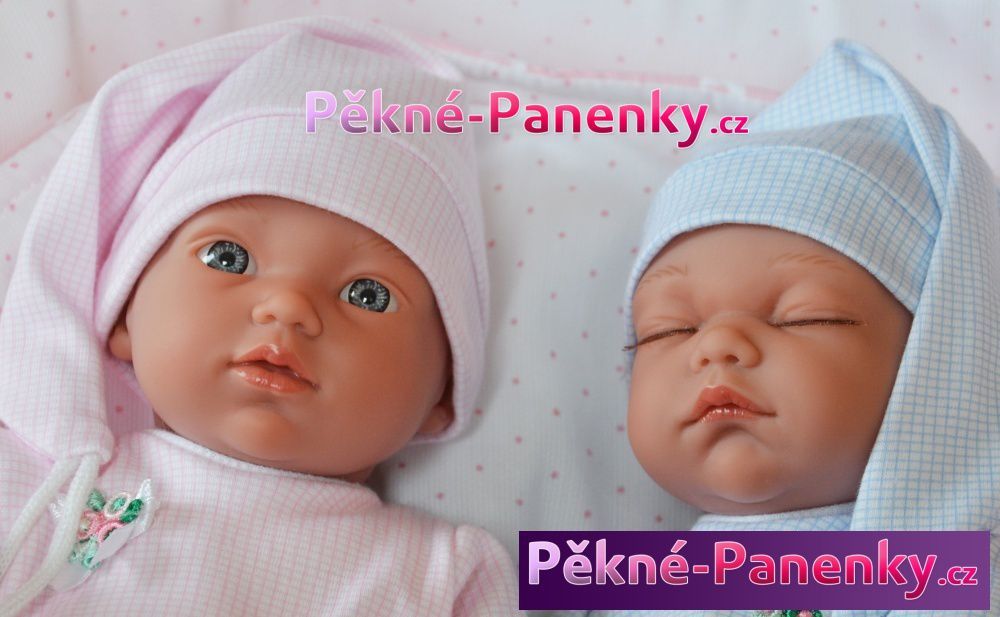 Realistická dvojčata Arias® s taškou 28cm - obrázek 5