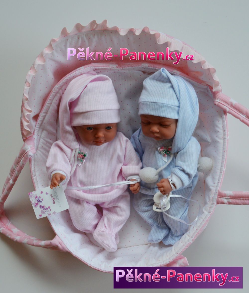 Realistická dvojčata Arias® s taškou 28cm - obrázek 6