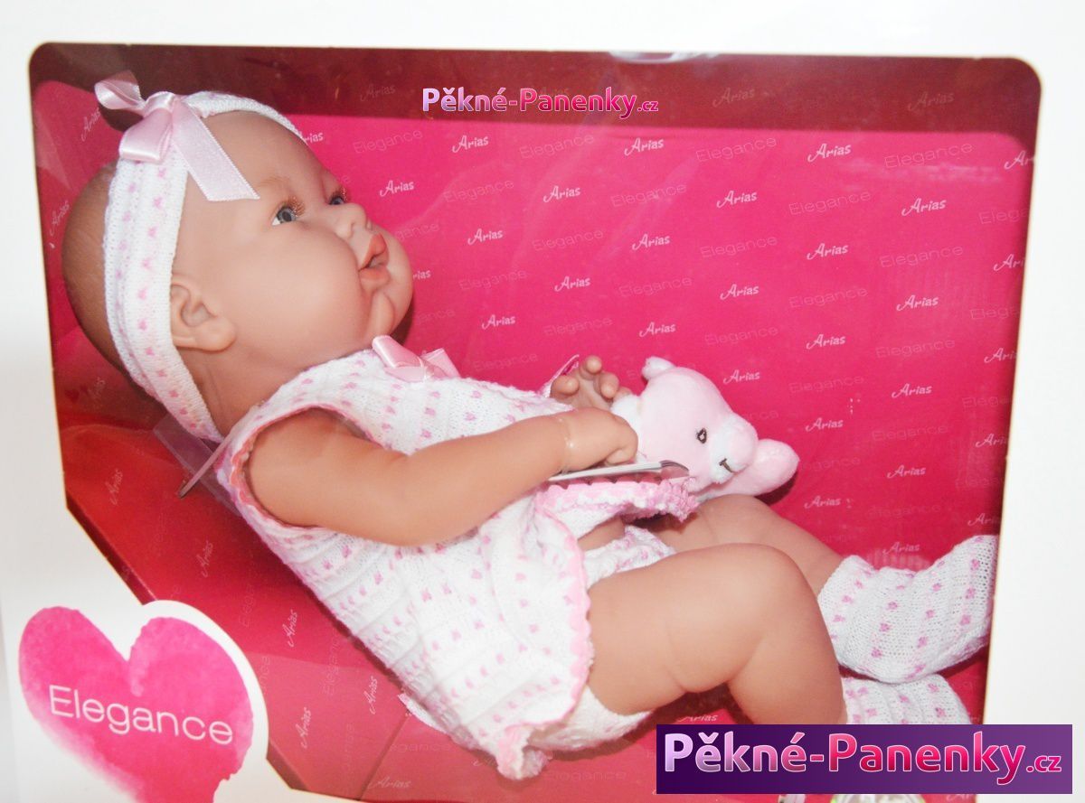 Realistické miminko Arias® s medvídkem 42cm - obrázek 9