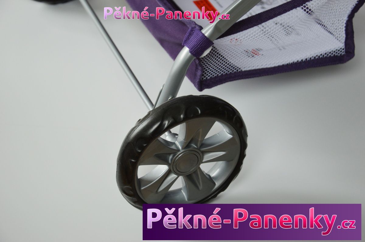 Bayer Chic kočárek trojkombinace pro panenky Bayer Piccolina Dots Brombeere - obrázek 9