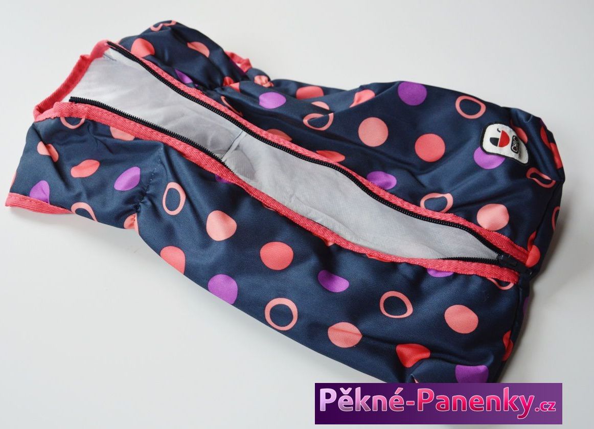 spací pytel pro panenky Bayer Chic Dots Brombeere - obrázek 5