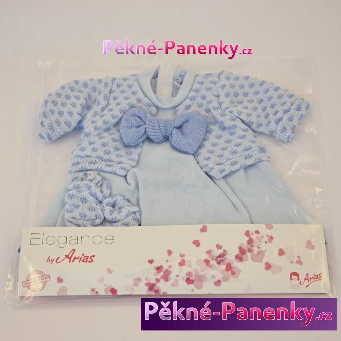 Oblečení pro panenky Arias® 42cm šatičky modré - obrázek 1