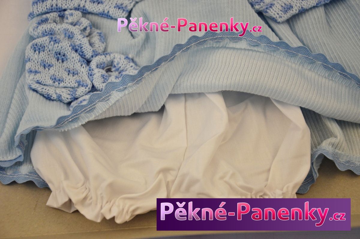Oblečení pro panenky Arias® 42cm šatičky modré - obrázek 4