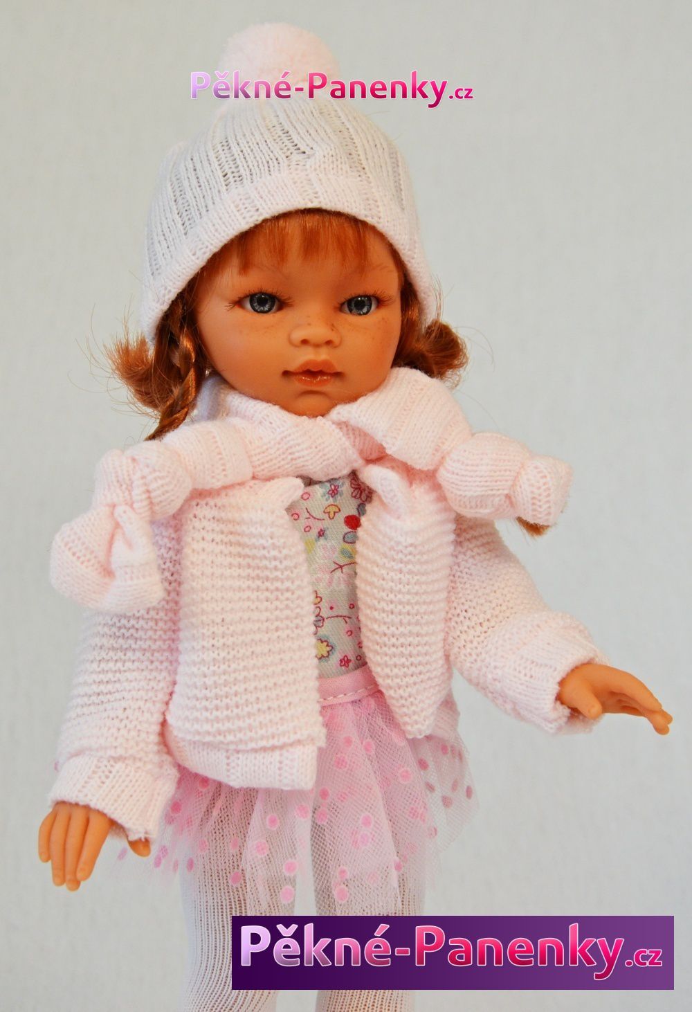 realistická panenka Antonio Juan® Emily se svetříkem 33cm - obrázek 3
