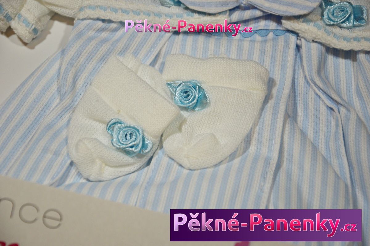 Oblečení pro panenky Arias® 42cm modro-bílé s pruhy - obrázek 3
