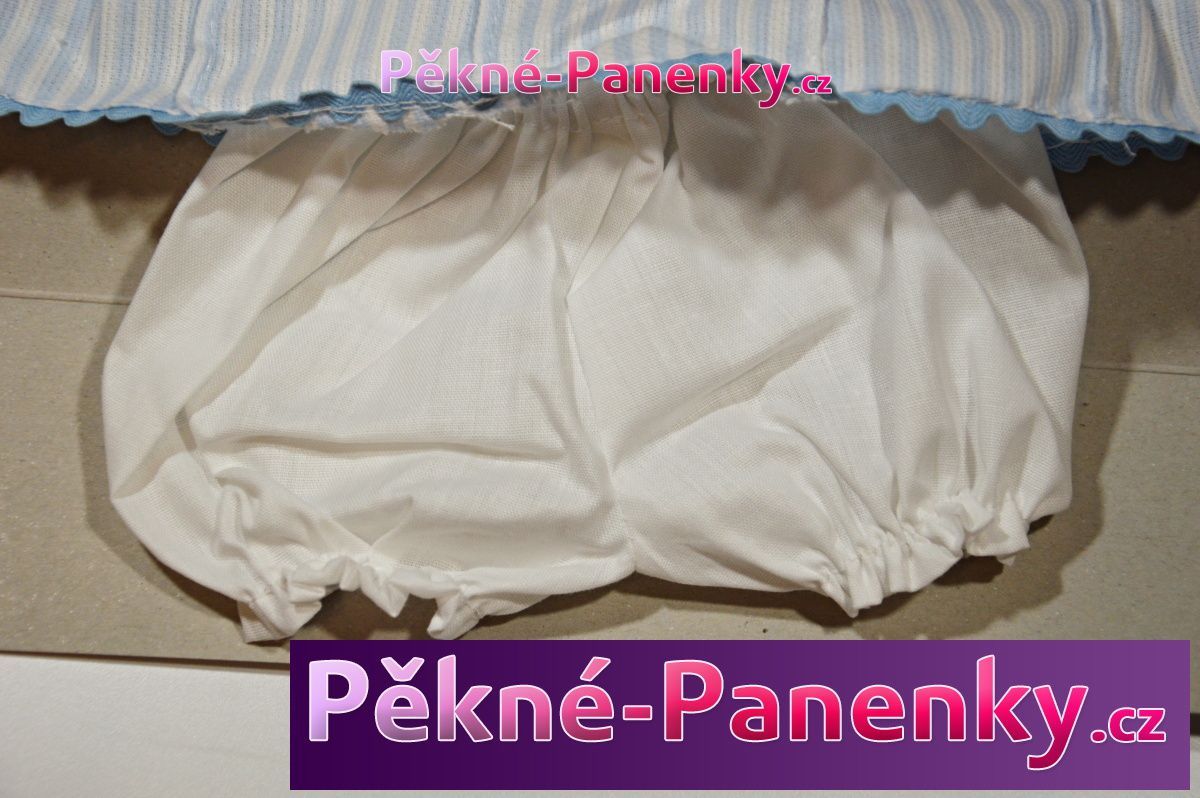Oblečení pro panenky Arias® 42cm modro-bílé s pruhy - obrázek 4