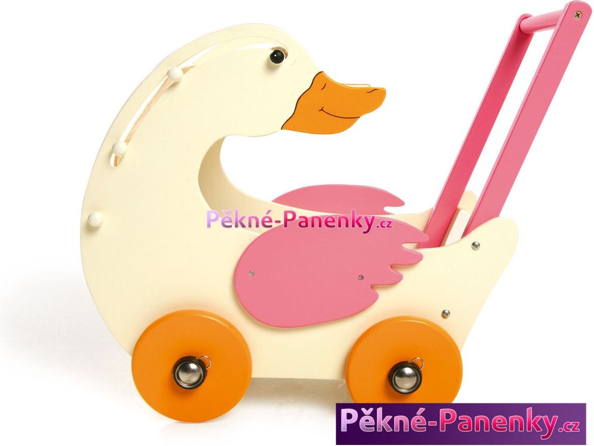 Legler dřevěný dětský kočárek pro panenky - husa - obrázek 5