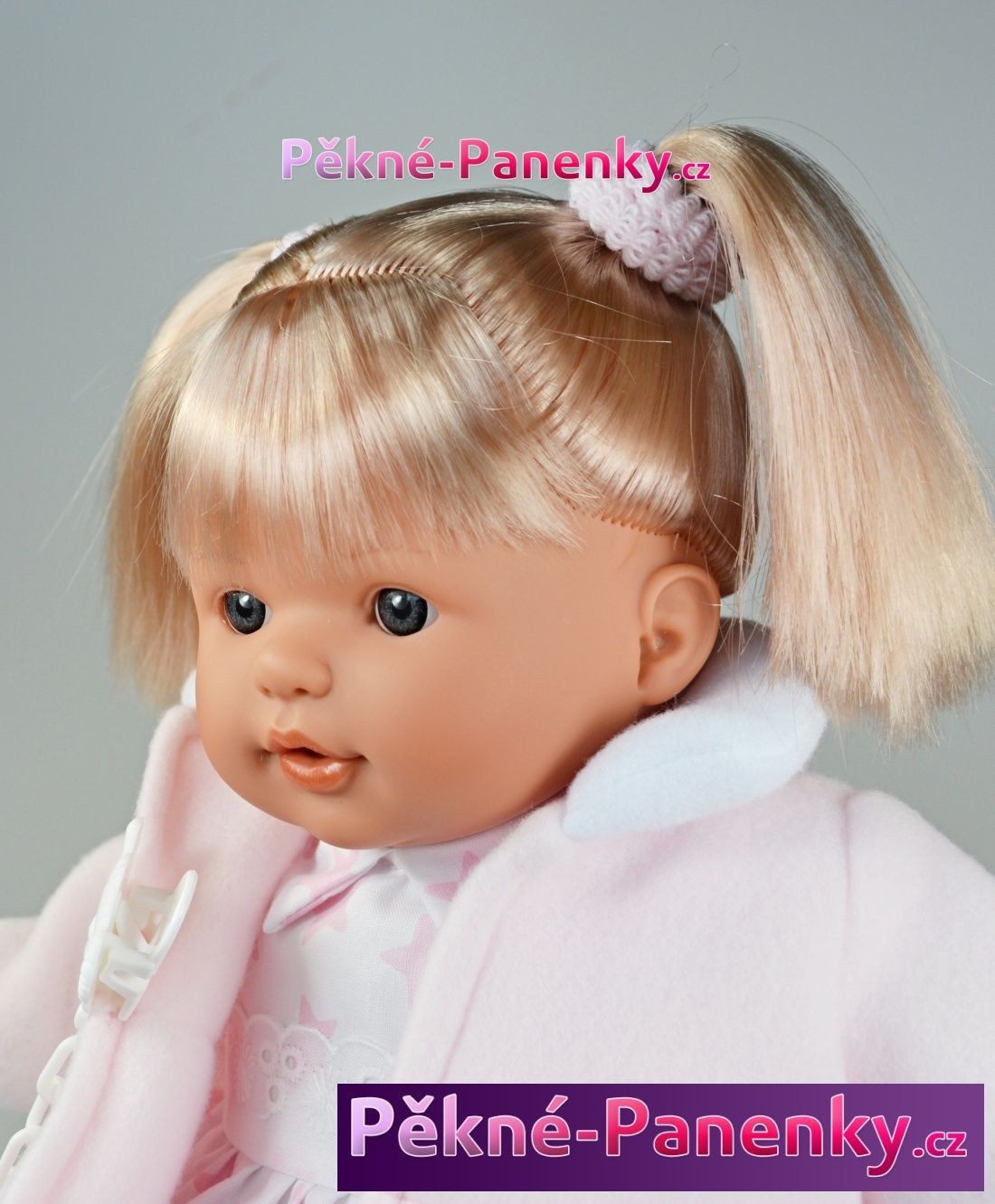Mluvící panenka Toyse® Lisa růžová 38cm - obrázek 1