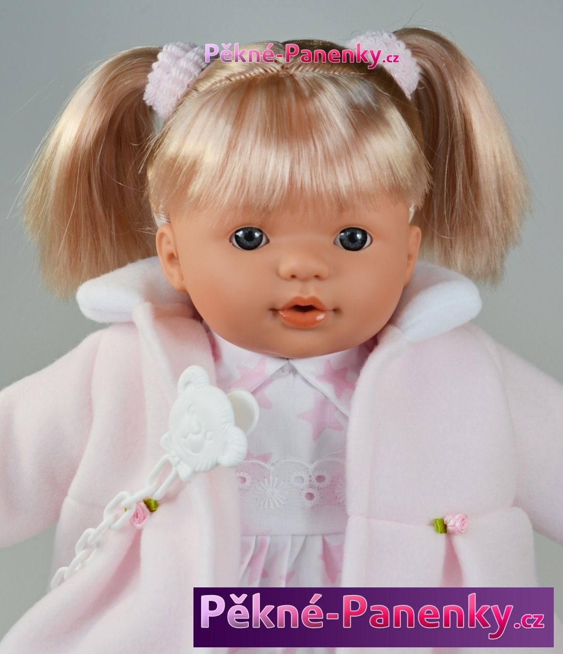 Mluvící panenka Toyse® Lisa růžová 38cm - obrázek 3