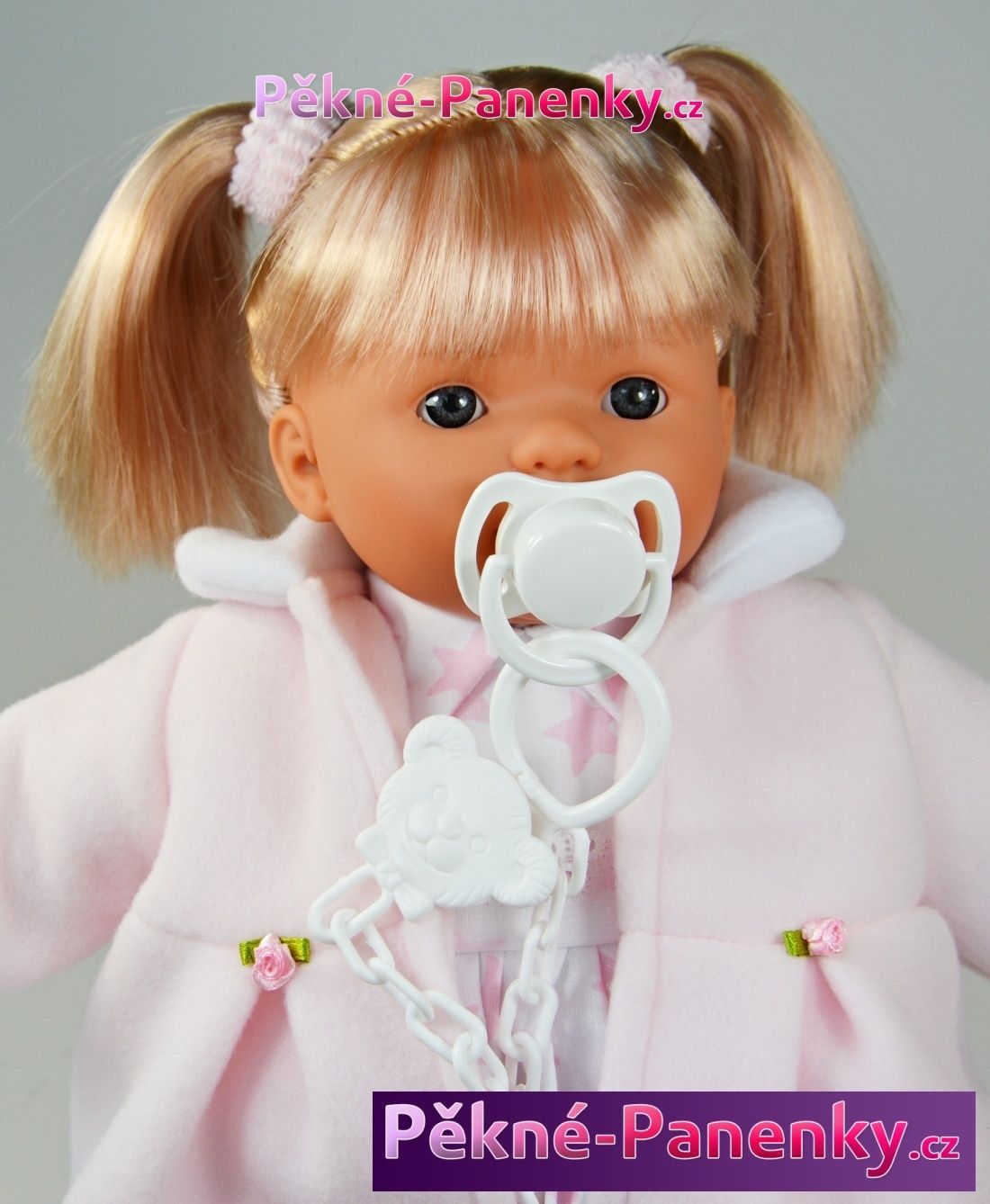 Mluvící panenka Toyse® Lisa růžová 38cm - obrázek 4