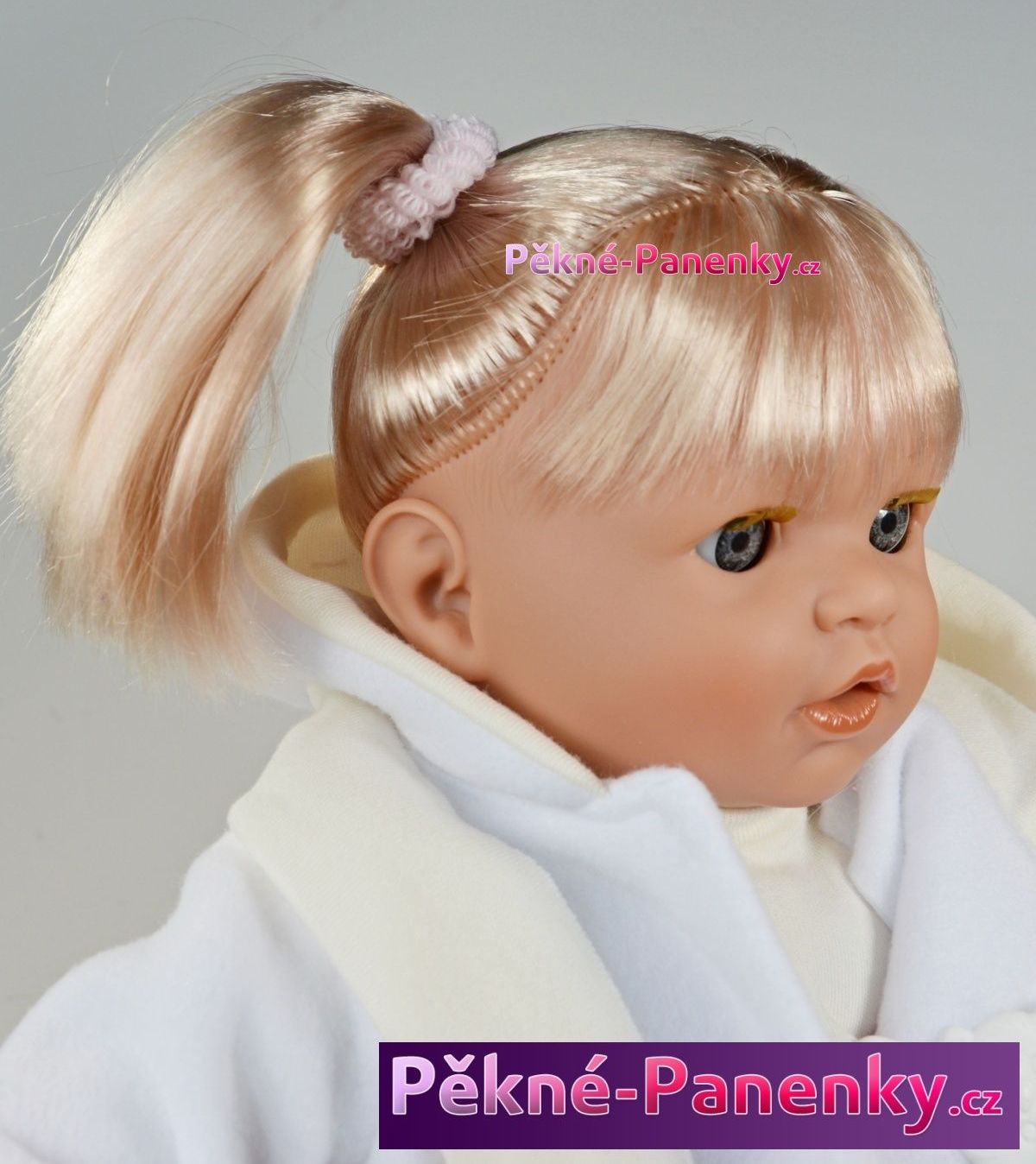 Mluvící a mrkací panenka Toyse® Paula bílá 48cm - obrázek 3
