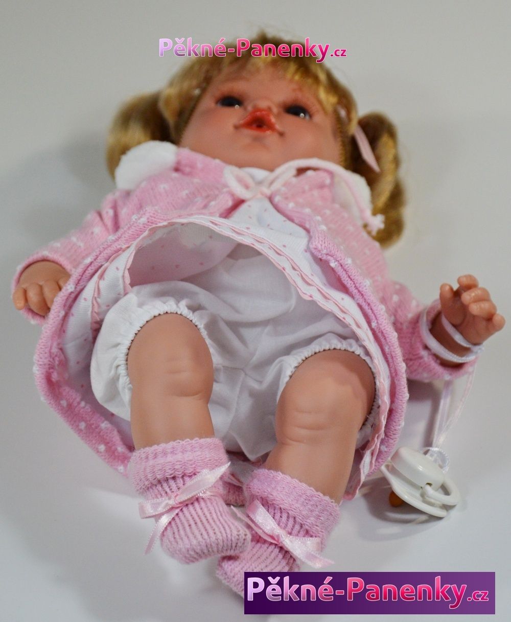 Mluvící realistická panenka Arias® Emma růžová 33cm - obrázek 6