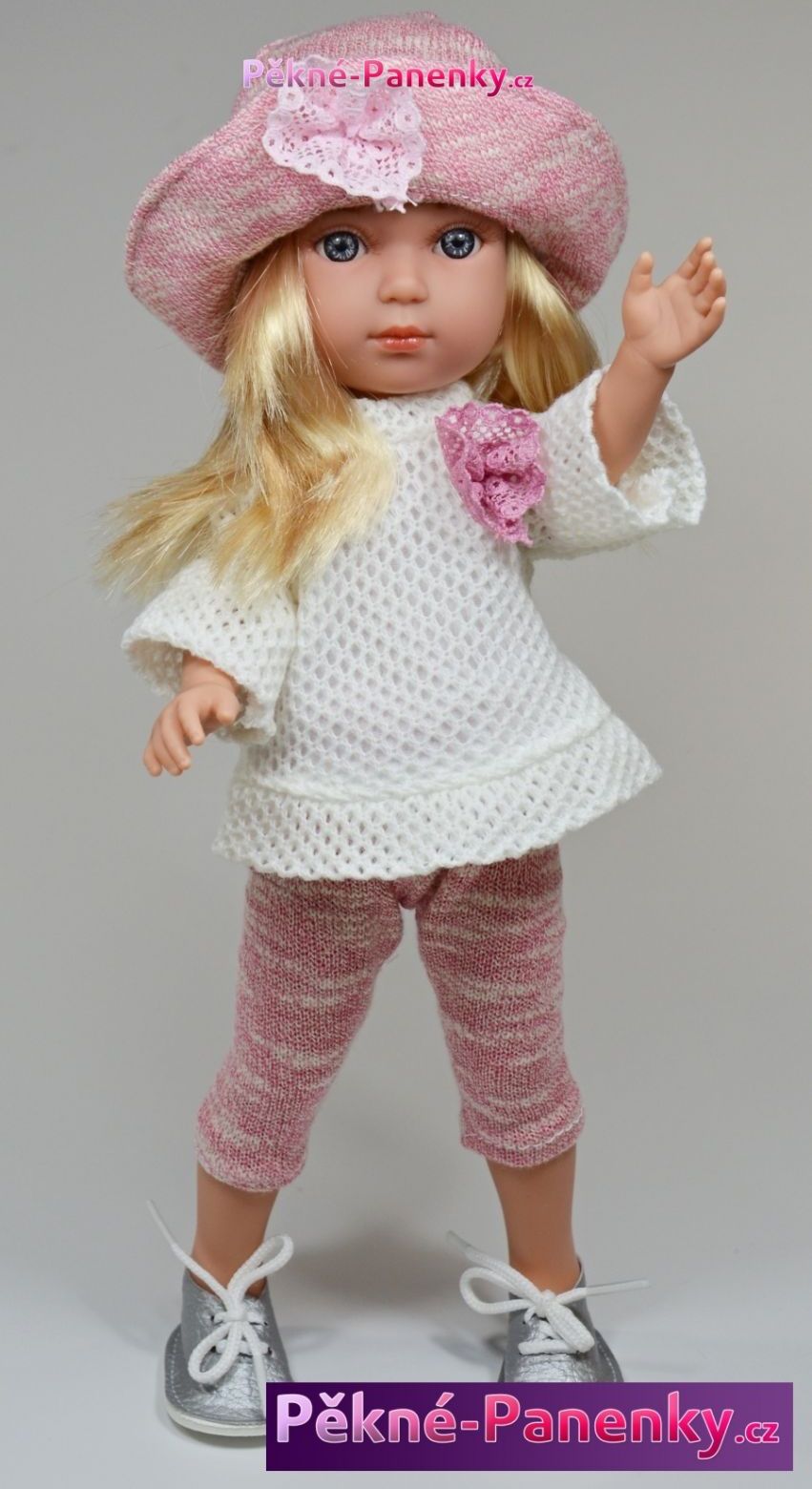 Realistická panenka Arias® Carlota bílá 36 cm - obrázek 1