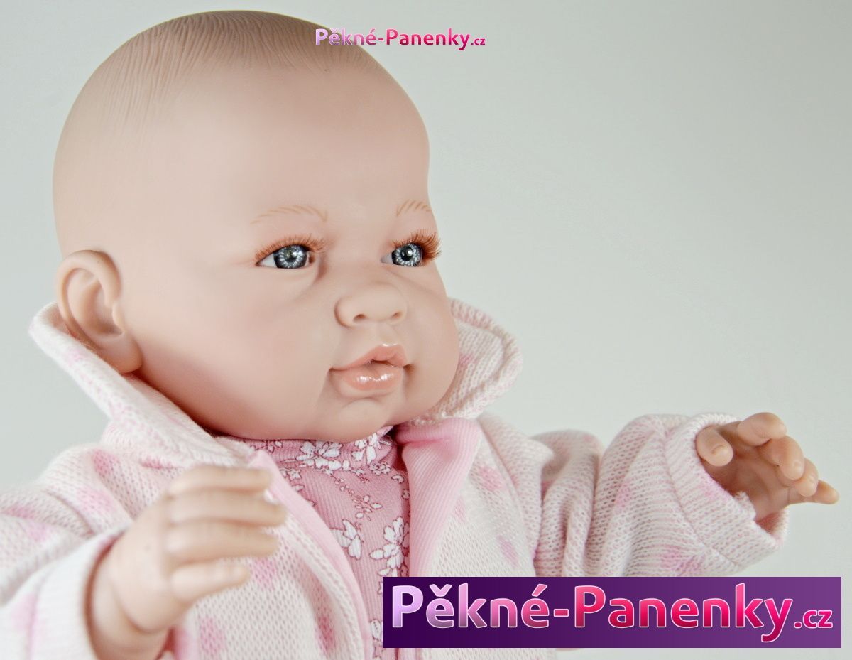 Velká mluvící realistická panenka Berbesa® Sara s čepičkou 50 cm - obrázek 6