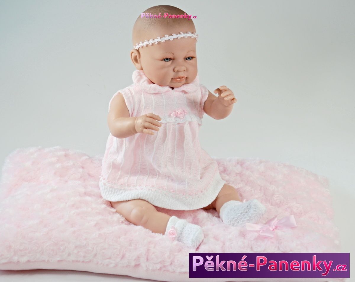 Velká mluvící realistická panenka Berbesa® Sara s polštářem 50 cm - obrázek 1