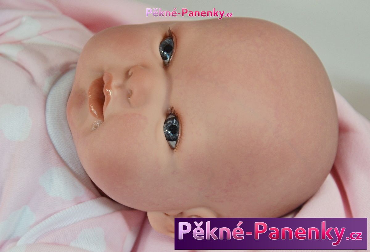 Reborn realistická panenka Arias® Mies růžová 45 cm - obrázek 1