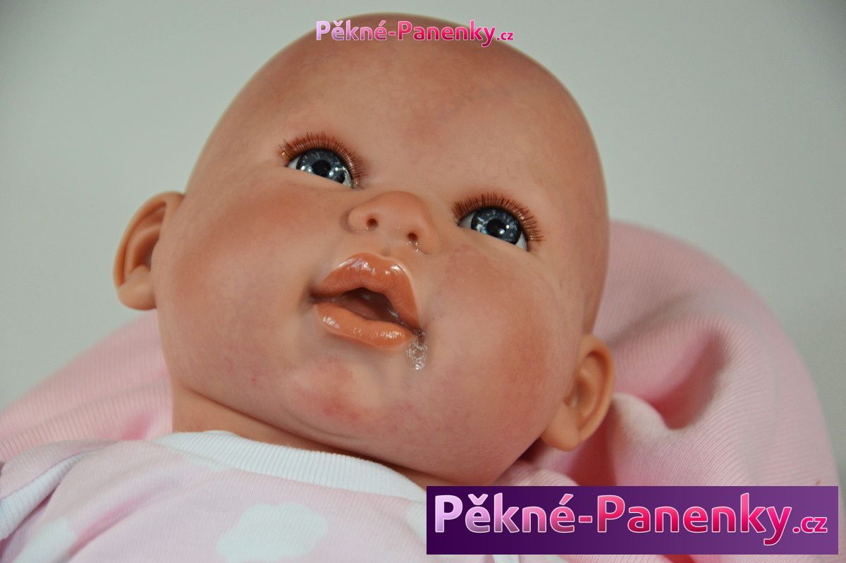 Reborn realistická panenka Arias® Mies růžová 45 cm - obrázek 5
