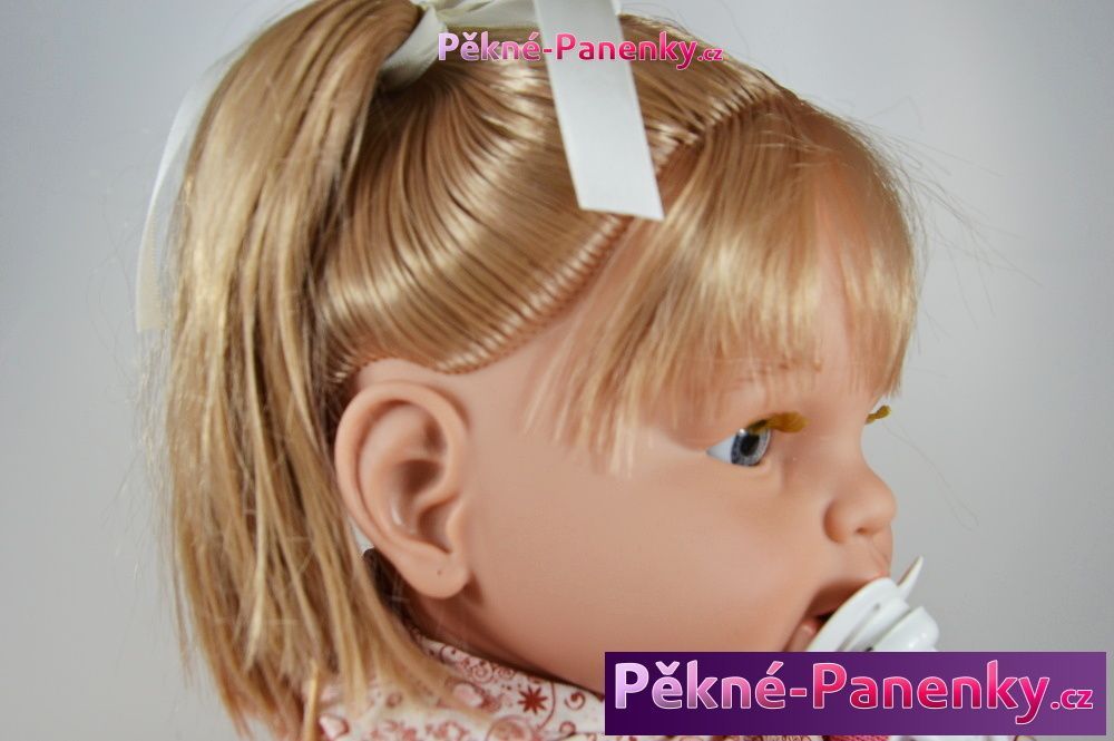 Velká, mrkací a plačící panenka Berbesa® Dulzona se srdíčky 62 cm - obrázek 7