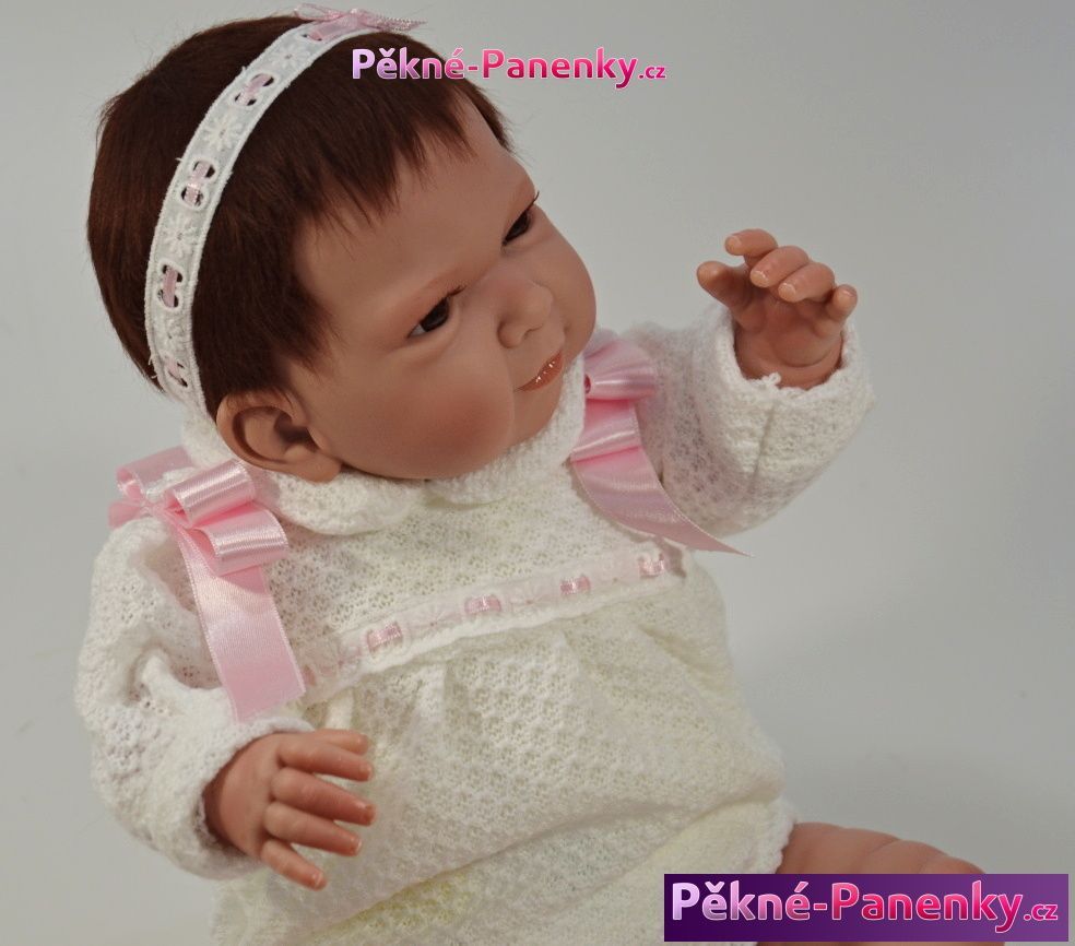 Reborn realistická panenka Berbesa® s vlasy 45 cm - obrázek 3