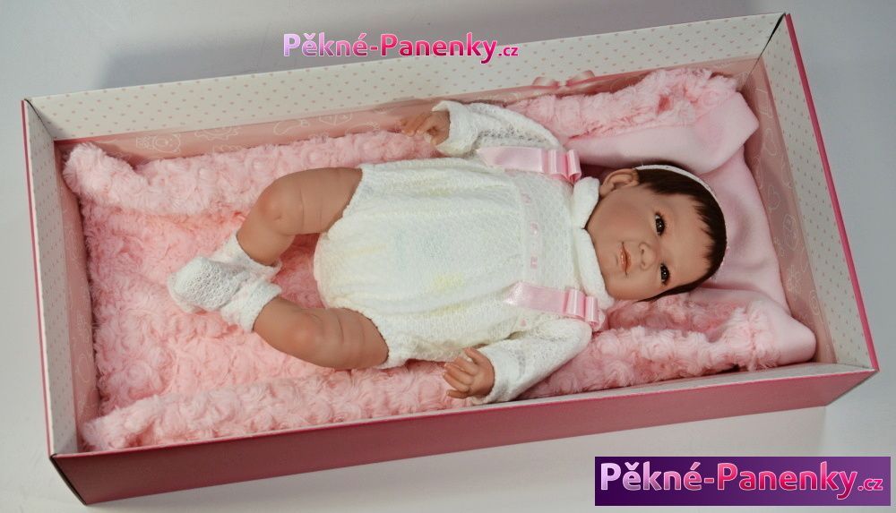 Reborn realistická panenka Berbesa® s vlasy 45 cm - obrázek 8