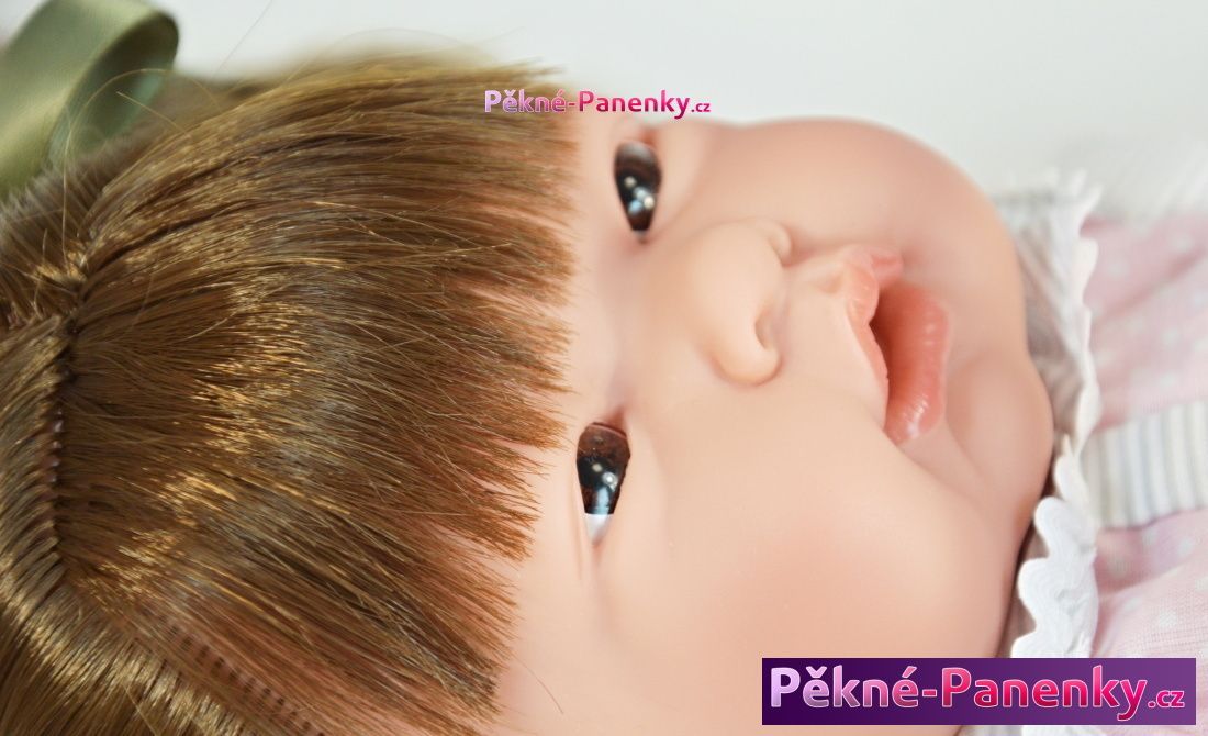Dnenes Česací panenka D´nenes Mio-Mio hnědá 43 cm - obrázek 4
