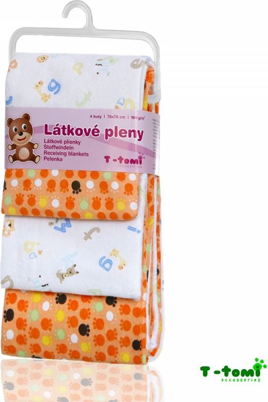 T-tomi Látkové pleny, oranžové tlapky - obrázek 1