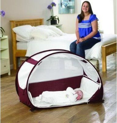 Koo-di Pop-Up Travel Bubble Cot - Cestovní postýlka 6-18 měs.vínová - obrázek 3