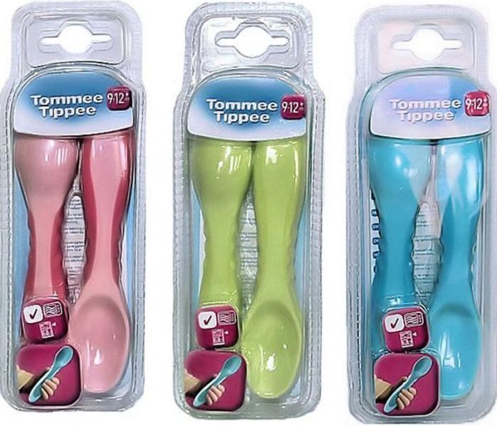 Dětské lžičky Tommee Tippee 4ks-9/12 měs.modré - obrázek 2