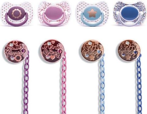 Suavinex  Haute Couture Set Dudlík +4m a Klip modré kapičky - obrázek 2