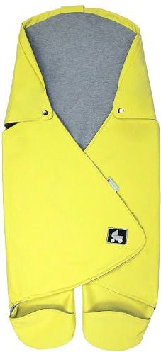 Babyrenka  Babyrenka zavinovačka do autosedačky Basic Softshell  žlutá melír - obrázek 1