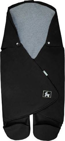 Babyrenka  Babyrenka zavinovačka do autosedačky Basic Softshell  černá melír - obrázek 1