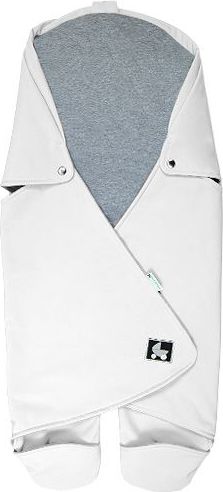 Babyrenka  Babyrenka zavinovačka do autosedačky Basic Softshell  bílá melír - obrázek 1