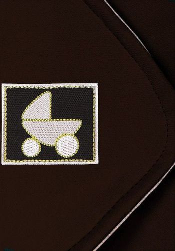 Babyrenka  Babyrenka zavinovačka do autosedačky Basic Softshell  hnědá Bio koníci - obrázek 2