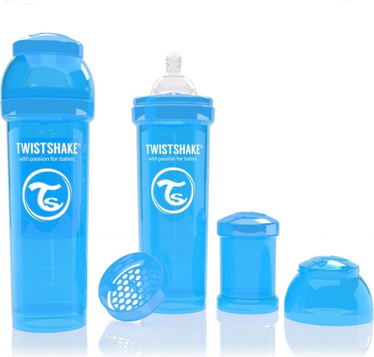 Twistshake antikoliková láhev 330ml- 6 barev BLUE - obrázek 3